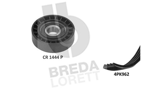 BREDA LORETT Поликлиновой ременный комплект KCA0050